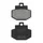 BRAKE PADS -POLINI FOR PIAGGIO 125 SUPER HEXAGON GTX, 125 VESPA GT, 300 VESPA GTS  (L 55.2mm - H 49mm - thk7mm)  (174.0024)  (ORIGINAL)