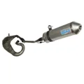 POT 50 A BOITE LEOVINCE X-FIGHT TITANE POUR DERBI 50 SENDA SM DRD-RACER-XTREM 2003>/GILERA 50 SMT 2003>, RCR 2003> (PASSAGE HAUT A GAUCHE) (REF 3228)