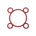 GASKET FOR CYLINDER HEAD FOR SCOOT  MBK 50 NITRO/YAMAHA 50 AEROX/APRILIA 50 SR LIQUIDE/MALAGUTI 50 F12 L.C. (SOLD PER UNIT)  -P2R-