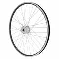 WHEEL FOR MTB- 27,5" ER10 FRONT - BLACK ALUMINIUM- DOUBLE WALL - SHIMANO HUB DYNAMO DH2N 6 VOLT-3W