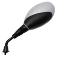 RETROVISEUR ADAPTABLE KEEWAY 50 FOCUS, HURRICANE, 125 F-ACT, FOCUS / MBK 125 DOODO / YAMAHA 125 TEOS  GRIS/NOIR GAUCHE M8/125 (HOMOLOGUE CE)  -VICMA-