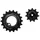 GALET DERAILLEUR TRIPEAK 11-18 DENTS CERAMIC POUR DERAILLEUR 11V. NOIR COMPATIBLE SHIMANO GRX RD-RX812/817 (JEU DE 2)