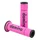 REVETEMENT POIGNEE DOMINO MOTO ON ROAD A450 FUCHSIA/NOIR OPEN END 120-125mm (PAIRE)