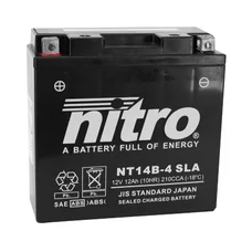 BATTERIE 12V 14 Ah NT14B-4 NITRO SLA SANS ENTRETIEN PRETE A L'EMPLOI  (Lg150xL70xH145mm) (EQUIVALENT YT14B-4 / AGM / GEL)