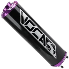 SILENCIEUX 50 A BOITE VOCA BESTIA RD30400 NOIR EMBOUT ANODISE VIOLET POUR ROOKIE, CHROMED, SCR, MK, BARIKIT