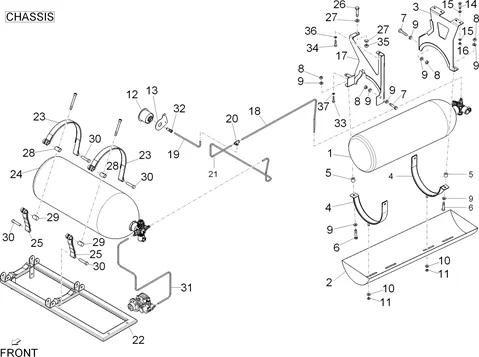Réservoir carburant Méthane