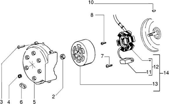 Volant magnetique