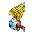 STICKER LETHAL THREAT MINI MOTOR MONSTER EYEBALL (60x80mm)