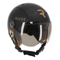CASQUE VELO ADULTE REVOE PREMIUM URBAIN/CITY NOIR MAT TAILLE 59-60 VISIERE REGLABLE, PROTECTION OREILLE AMOVIBLE (VENDU EN BOITE) COMPATIBLE EBIKE ET TROTTINETTE - HOMOLOGATION EN1078+A1