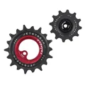 GALET DERAILLEUR TRIPEAK 12-18 DENTS ROULEMENT CERAMIC POUR DERAILLEUR 11V. ARGENT COMPATIBLE SHIMANO GRX RD-RX812/817 (JEU DE 2)