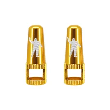 BOUCHON VALVE DE PNEU TUBELESS PRESTA MICHELIN COLORI OR (VENDU A LA PAIRE)