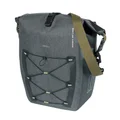 SINGLE BAG FOR BICYCLE-REAR- BASIL NAVIGATOR TOURING - WATERPRROF 25-31Lt  MIK SYSTEM ON CARRIER (32x15x37cm) With handle and shoulder strap
