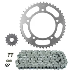 KIT CHAINE ADAPTABLE VOGE 500 R 2020>  520  15x45  (DIAM COURONNE 125/150/10.50)  (DEMULTIPLICATION ORIGINE)  -AFAM-