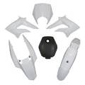 FAIRINGS/BODY PARTS FOR 50cc MOTORBIKE   DERBI 50 SENDA DRD 2011> WHITE GLOSS  (KIT 5 PIECES) SELECTION P2R
