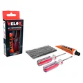 KIT REPARATION PNEU TUBELESS VTT VELOX PAR L'EXTERIEUR AVEC MECHES - BOITE (5 MECHES D4.5xL50mm + DISSOUTION + OUTIL AIGUILLE)