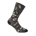 CYCLING SOCKS - SUMMER - GIST COMICS BLACK - Euro 43/47 - Height 16CM (PAIR)   -5863