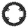 PLATEAU ROUTE 4BRA D.110 POUR SHIMANO ULTEGRA R8100/8170 DURA-ACE R9200/9270 105 R7100 TA X110 54DTS EXTERIEUR NOIR 12V.  (PENSER A COMMANDER LE KIT INTRAVIS CORRESPONDANT)