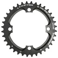 CHAINRING FOR MTB- Ø104 - 4arms-FOR DOUBLE- 36T.  Ø104 2X10 OUTER BLACK STRONGLIGHT . 10 Speed For SRAM XO Threaded -  Thickness 5 mm