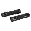 REVETEMENT POIGNEE AVOC MOTO ON ROAD ANTIDERAPANTE AVEC EMBOUT DE GUIDON ADAPTABLE YAMAHA 700 MT-07 NOIR ANODISE (PAIRE)