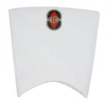 DECAL- ON HEADLIGHT FAIRING - "PIAGGIO GENUINE PART" 50 GILERA SMT/RCR 2013> WHITE  -2H000010-