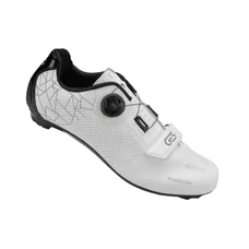 CHAUSSURE ROUTE GES ROADSTER2 BLANC T38 FIXATION MICROCLIP ATOP/VELCRO COMPATIBLE LOOK/SHIMANO (PAIRE)