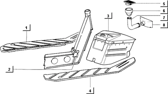 Pieces composant le chassis