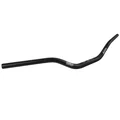 GUIDON MOTO ROUTE DOMINO HRN ALUMINIUM NOIR DIAM 28,5 mm LONG 800 mm HAUT 118 mm SANS BARRE DE RENFORT