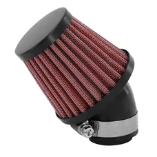 FILTRE A AIR REPLAY KN XL NOIR/ROUGE FIXATION COUDEE 45° DIAM 35/28