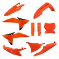 CARROSSERIE/CARENAGE MOTO MX KTM 125 SX 2025>, 250 SX-F 2025>, 350 XC-F 2025>, 450 SX-F 2025> ORANGE (KIT PLASTIQUES 10 PIECES) -POLISPORT