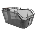 PANIER ARRIERE ACIER NID ABEILLE BASIL CENTO TECH NOIR SYSTEME MIK 2.0 SUR PORTE BAGAGE IDEAL POUR E-BIKE/VAE (L46xl34xH25cm) AVEC ECLAIRAGE LED (COMPATIBLE AVEC 157030)