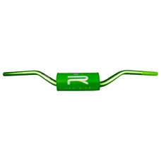 GUIDON 50 A BOITE KRM PRO RIDE OVERSIZE DIAM 28,6mm ALU VERT AVEC MOUSSE VERT HOLOGRAPHIQUE
