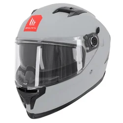CASQUE INTEGRAL MT BRAKER SV SOLID A12 UNI GRIS MAT XXL (2XL)  (DOUBLE ECRANS) (ECE 22.06)