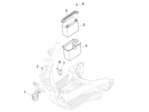 Relais - Batterie - Avertisseur sonore