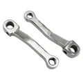 PEDAL CRANK FOR MOPED - LEFT OR RIGHT ( CENTERS 130 mm)  CHROMED STEEL(PAIR)