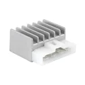REGULATEUR DE TENSION SCOOT ADAPTABLE MBK 50 BOOSTER 1990>2003, NITRO 1997>2003 / YAMAHA BWS 1990>2003, AEROX 1997>2003 / MALAGUTI F10 1992>2002, F12 1994>2002  (CONNECTEUR BLANC 4 FICHES)  -P2R-