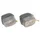 TURN SIGNAL FOR SCOOT MBK 50 BOOSTER 1990>2003/YAMAHA 50 BWS 1990>2003 - FRONT - TRANSPARENT/CARBON (PAIR) *   -REPLAY-
