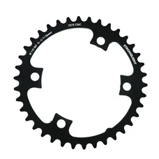 CHAINRING FOR ROAD BIKE- 38T.  Ø 110 - 4 ARMS "INNER" TYPE ULTEGRA 6800 -  BLACK -ALUMINIUM- 7075 STRONGLIGHT 11 Speed