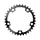 CHAINRING FOR ROAD BIKE- 5 Arms- 24T.Ø 74 TRIPLE -INNER- ALUMINIUM BLACK- 7075 TA ZELITO TYPE SHIMANO 9/10Speed.