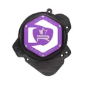 CARTER ALLUMAGE 50 A BOITE KRM PRO RIDE DERBI 50 SENDA 2006>, GPR 2006>/GILERA 50 SMT, RCR NOIR/VIOLET (PARTIE ALU REVERSIBLE)