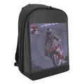 SAC A DOS CONNECTE ECRAN LED DYNAMIQUE 25x25 cm NOIR (CONNEXION VIA SMARTPHONE/APPLICATION) (HOMOLOGUE CE)
