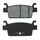BRAKE PADS NEWFREN FOR KYMCO 550 AK 2017> REAR (L 85,5mm - H 37,9mm - P 8,8mm) (FD0570BE) (SCOOTER ELITE ORGANIC)