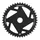 CHAINRING FOR EBIKE- DIRECT MOUNT 44 Teeth. Single- BLACK AMUMINIUM 7075 STRONGLIGHT (FOR BOSCH SYSTEM 3rd GENERATION)