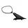 RETROVISEUR GAUCHE ORIGINE PIAGGIO 125-250-400 X-EVO 2007> NOIR 98/A  -CM17480500XN2-