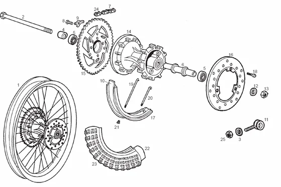 Roue arrière