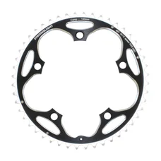 PLATEAU ROUTE 5BRA D.130 STRONGLIGHT 48DTS EXTERIEUR NOIR ALU 7075 TYPE SHIMANO  9/10V.