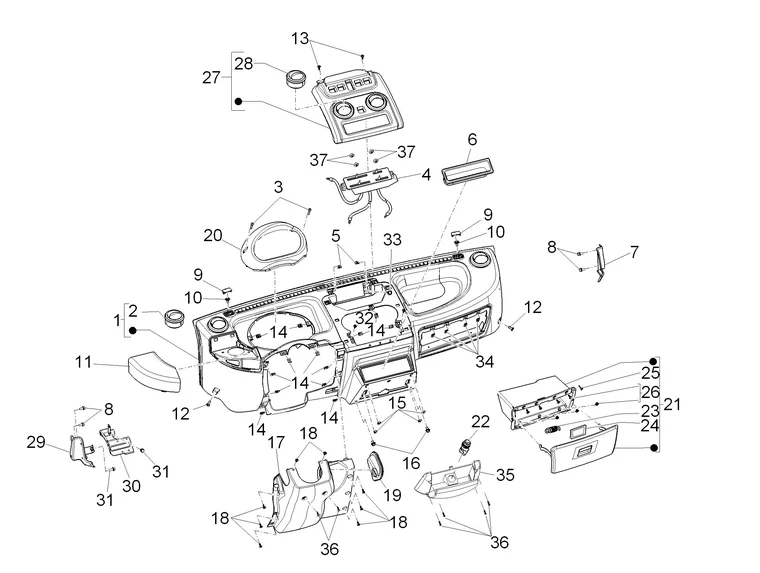 Groupe instruments - Cruscotto 