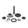 KIT ENGRENAGE TRANSMISSION ARRIERE ORIGINE PIAGGIO PORTER 1995>2020 -0441387Z01000-