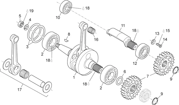 Arbre moteur - Ctre-arbre
