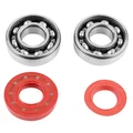 BEARING FOR CRANKSHAFT+SEALS FOR SCOOT P2R FOR MBK 50 BOOSTER, NITRO/YAMAHA 50 BWS, AEROX/APRILIA 50 SR/CPI 50 ARAGON/GENERIC 50 IDEO/KEEWAY 50 FOCUS (KIT 6204 FAG STEEL CASE C3/ RED NITRILE SEALS )