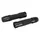 REVETEMENT POIGNEE AVOC MOTO ON ROAD ANTIDERAPANTE AVEC EMBOUT DE GUIDON ADAPTABLE KAWASAKI 900 Z900, 650 Z650 NOIR ANODISE (PAIRE)